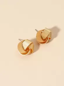 Creative Winding Stud Earrings - View 3