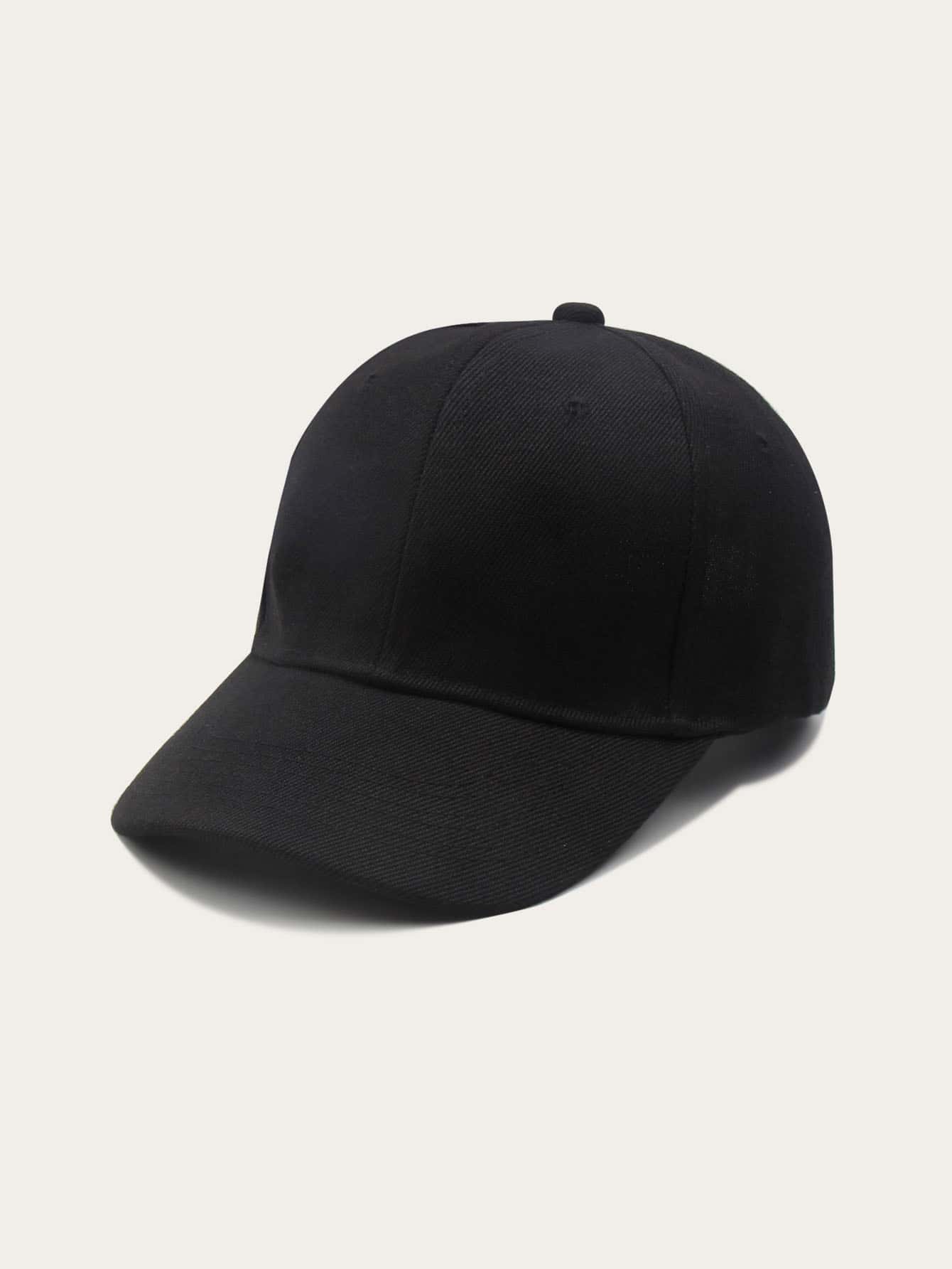 Gorro béisbol unicolor - Negro - Ver 1