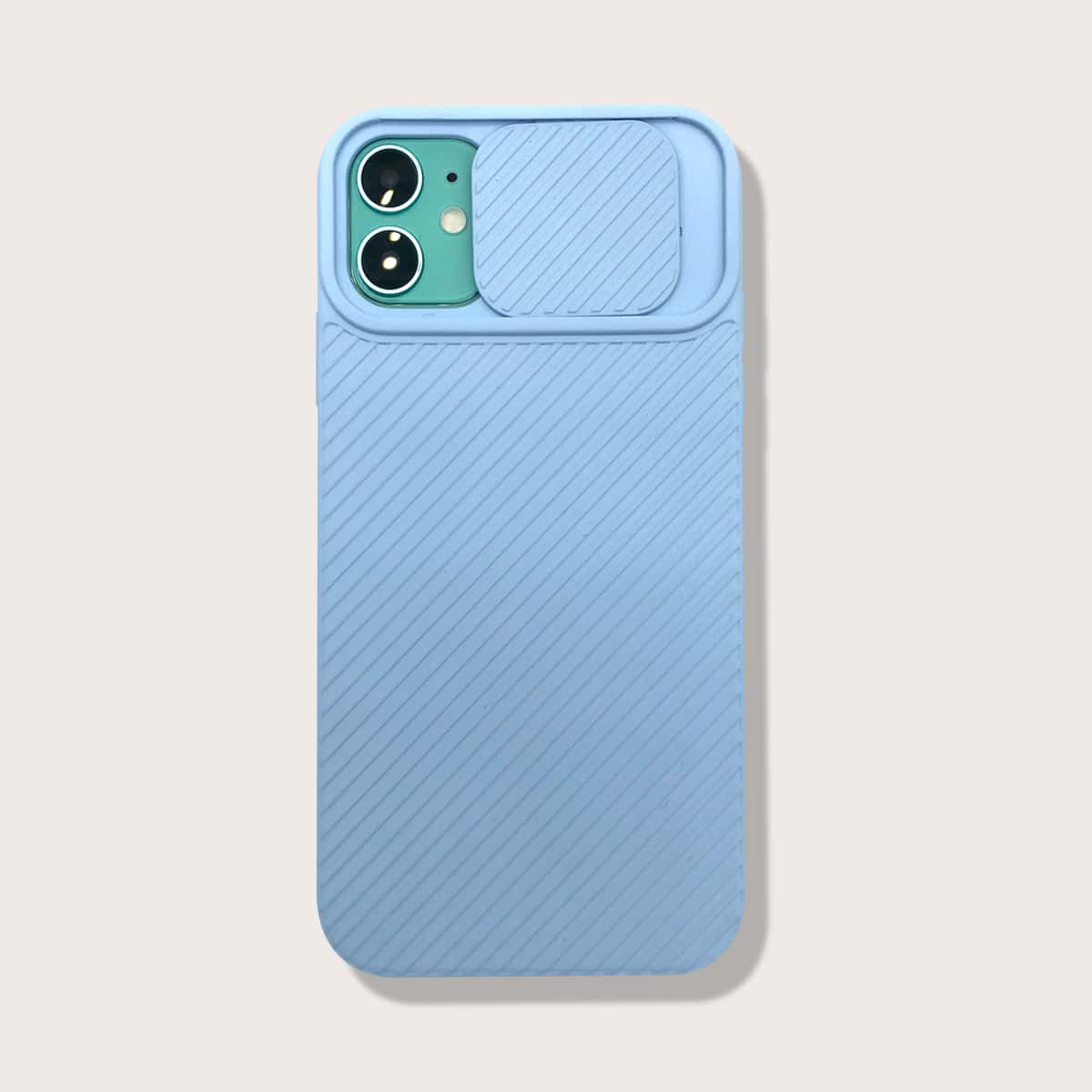 

Camera Lens Protection iPhone Case, Baby blue