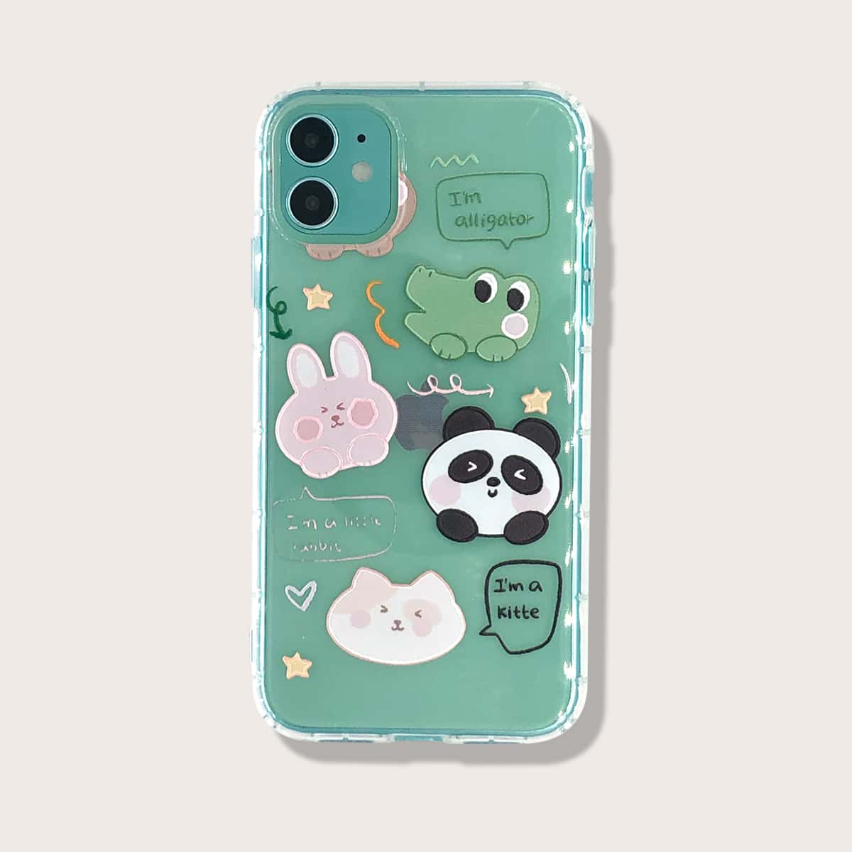 

Cartoon iPhone Case, Green