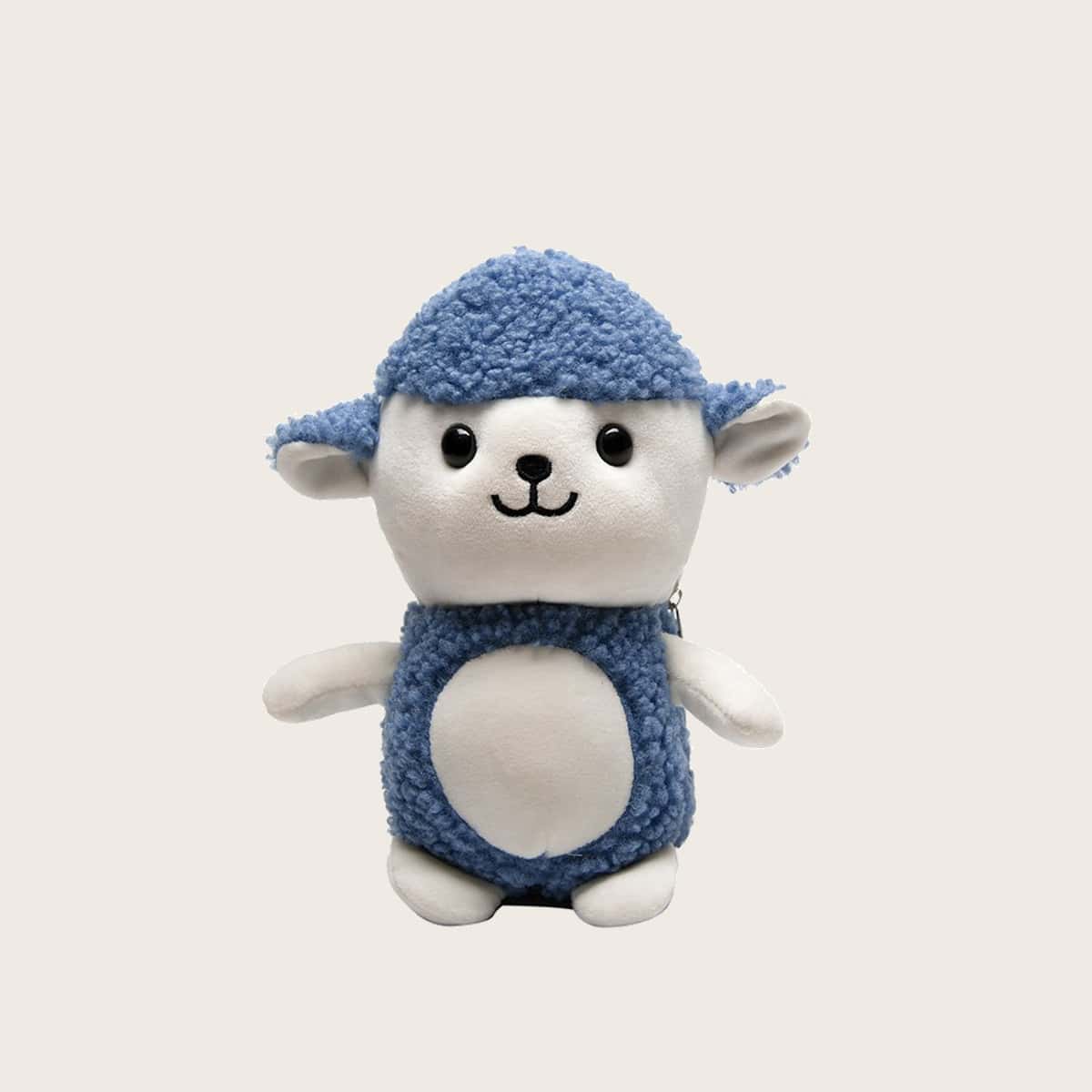 

Cartoon Crossbody Bag, Blue and white