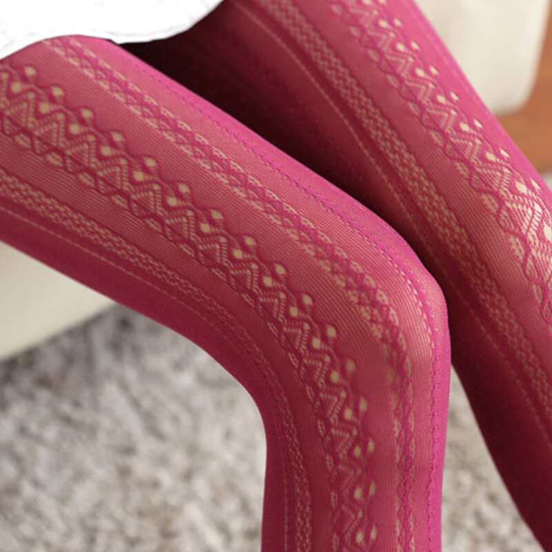

Geo Cut-out Tights, Pink