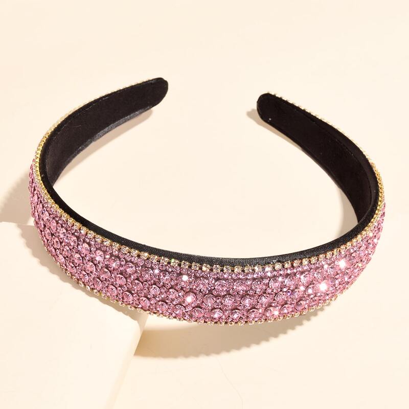 

Rhinestone Decor Hair Hoop, Pink