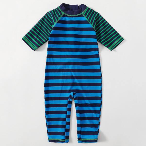 

Toddler Girls Striped One Piece Swimsuit, Multicolor