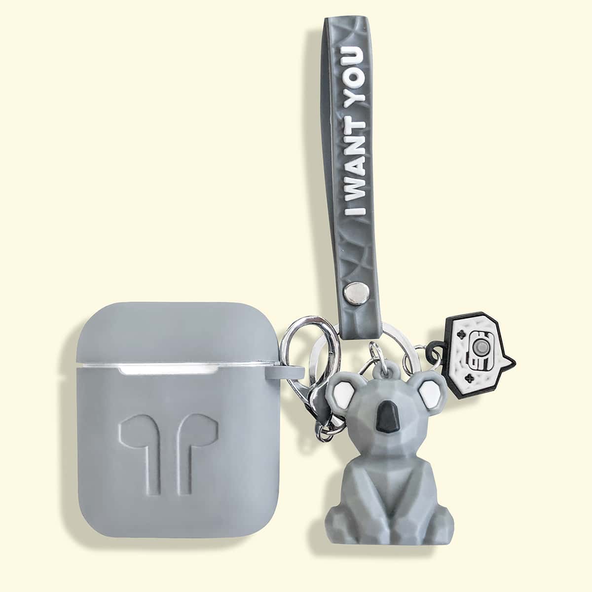 

Koala Pendant Airpods Case, Light grey