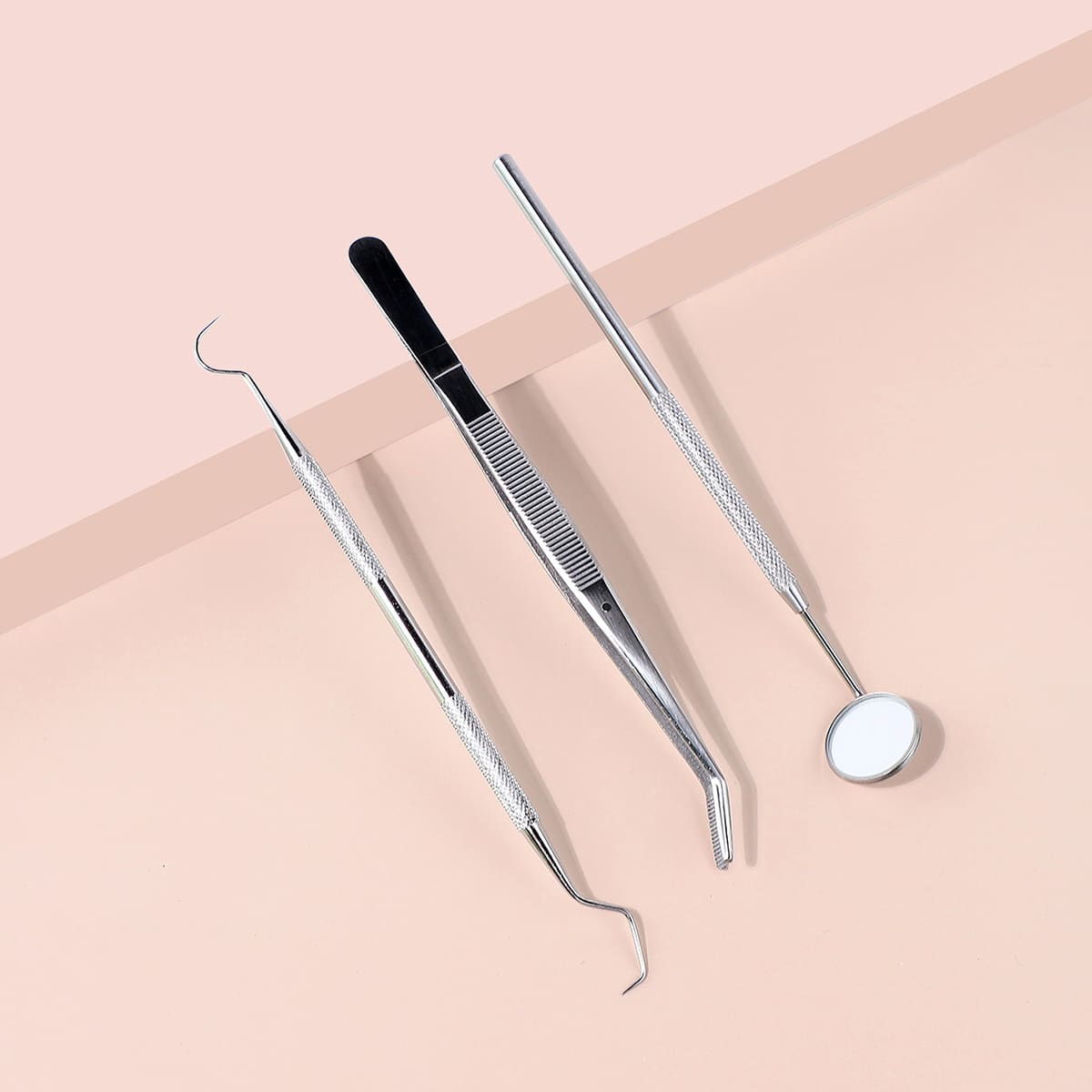 

3pcs Dental Care Set, Silver