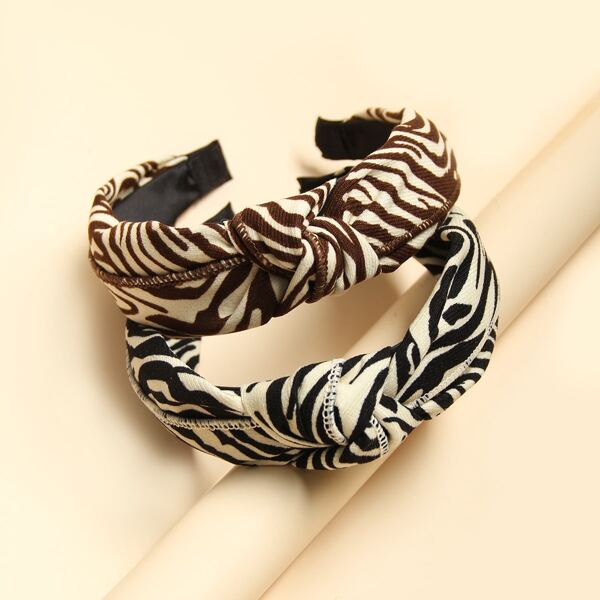 

2pcs Knot Hair Hoop, Multicolor