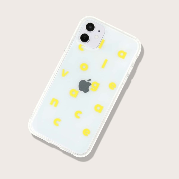 

Letter Graphic Clear iPhone Case