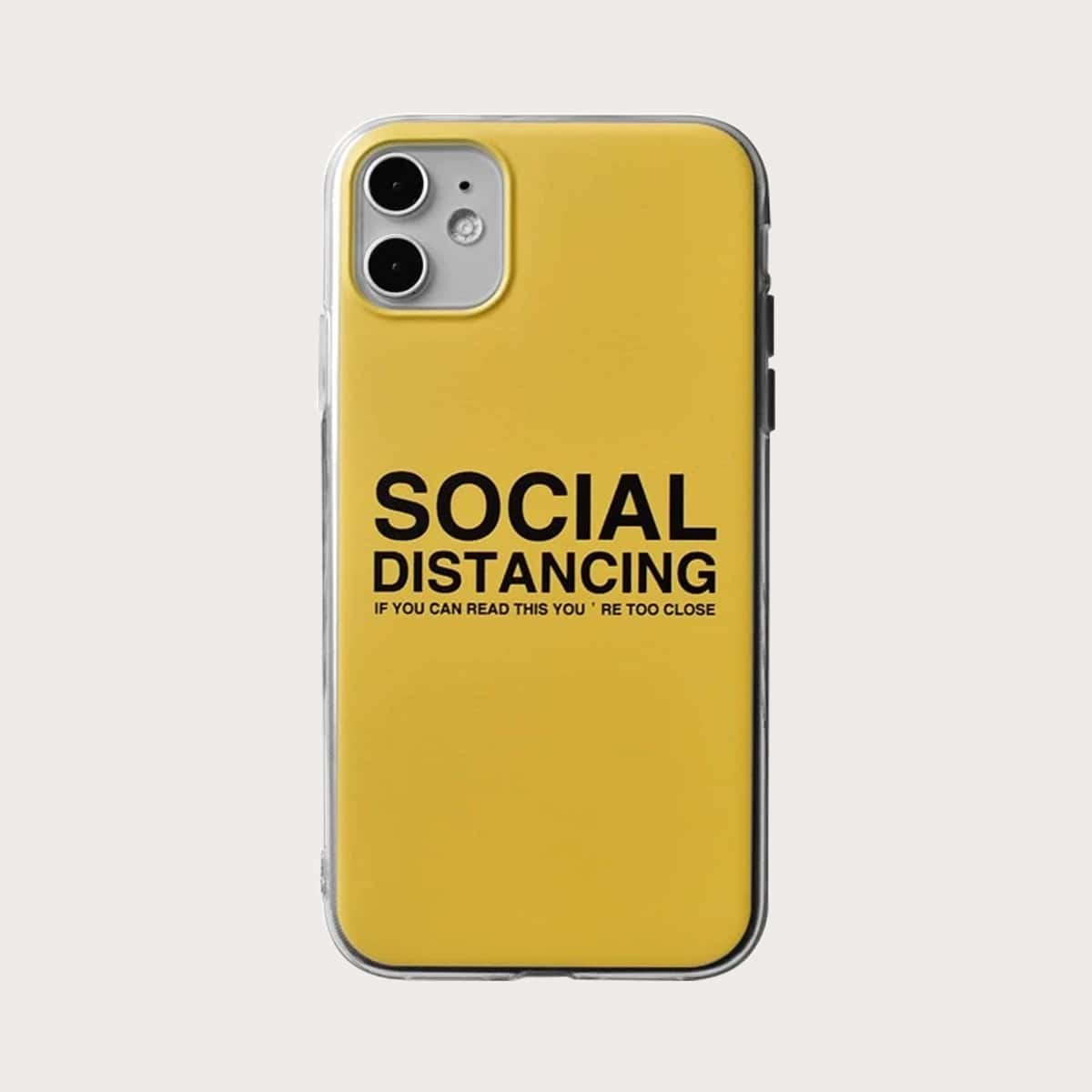 

Slogan Graphic iPhone Case, Yellow