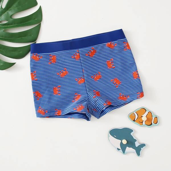 

Boys Crap Graphic Swim Trunks, Blue