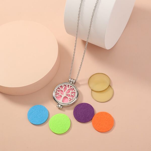 

DIY Hollow Out Charm Necklace, Silver