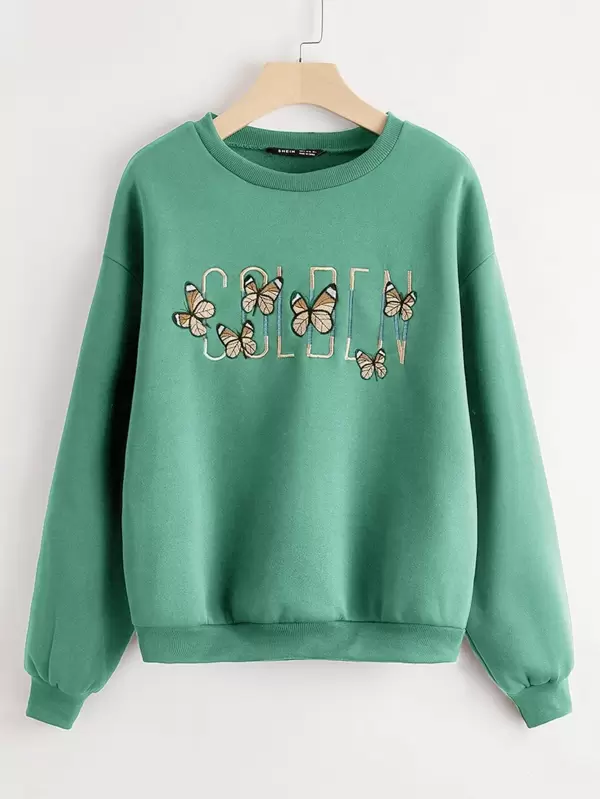 Golden sweatshirt shein Clearance