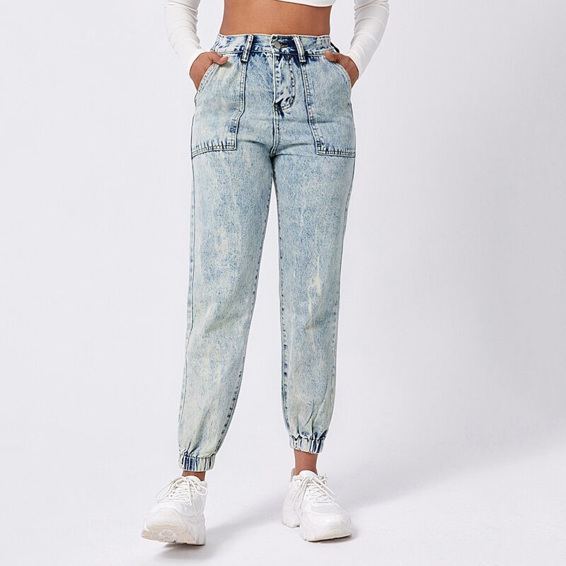 

Patch Pocket Jogger Jeans, Multicolor