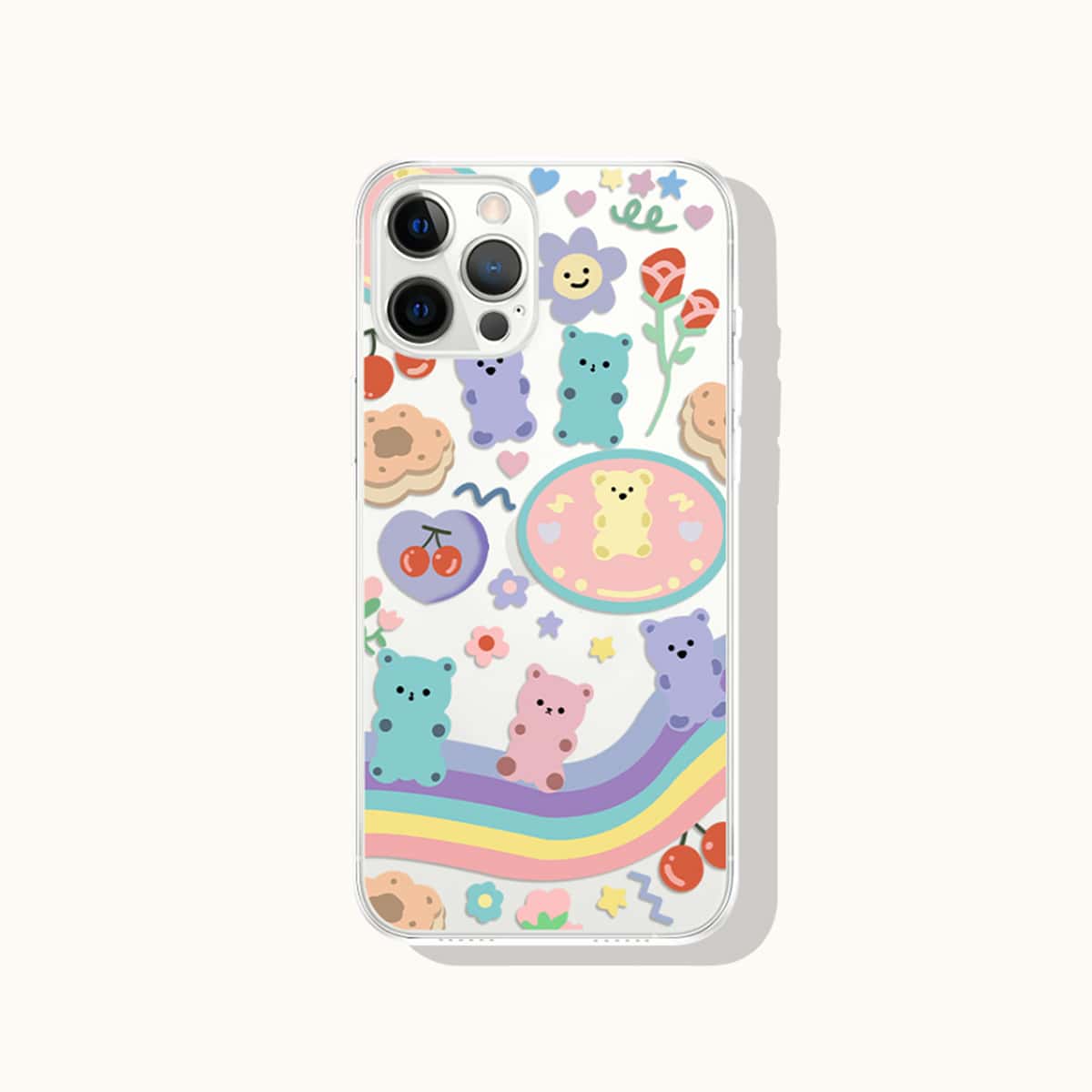 

Cartoon Bear Phone Case, Multicolor