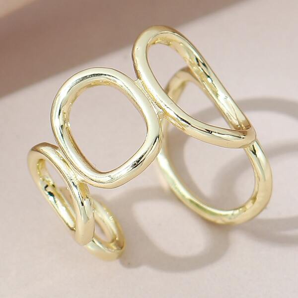 

Hollow Cuff Ring, Gold