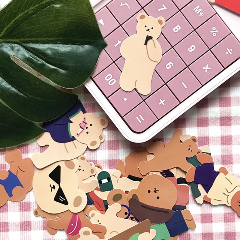 

30pcs Cartoon Bear Random Sticker, Multicolor