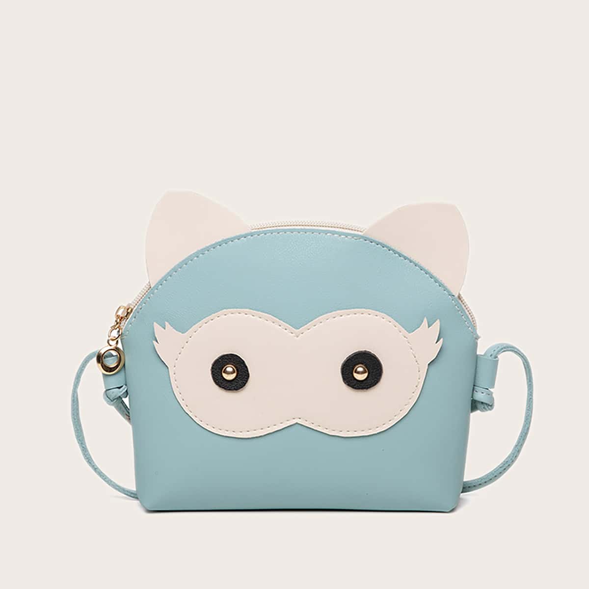 

Cartoon Zip Crossbody Bag, Blue