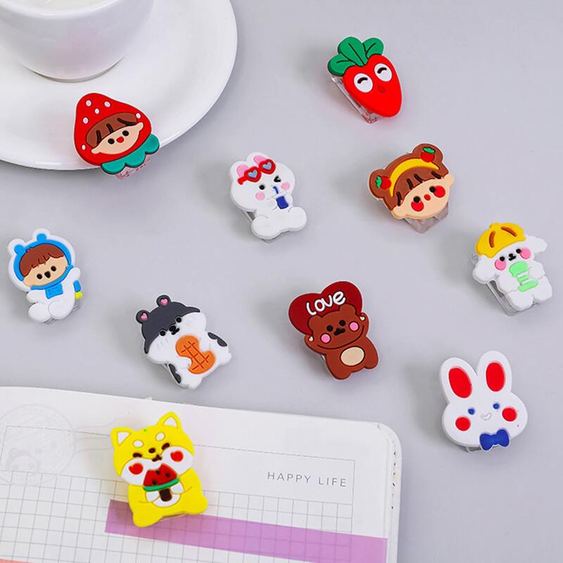 

2pcs Random Silicone Cartoon Clip, Multicolor