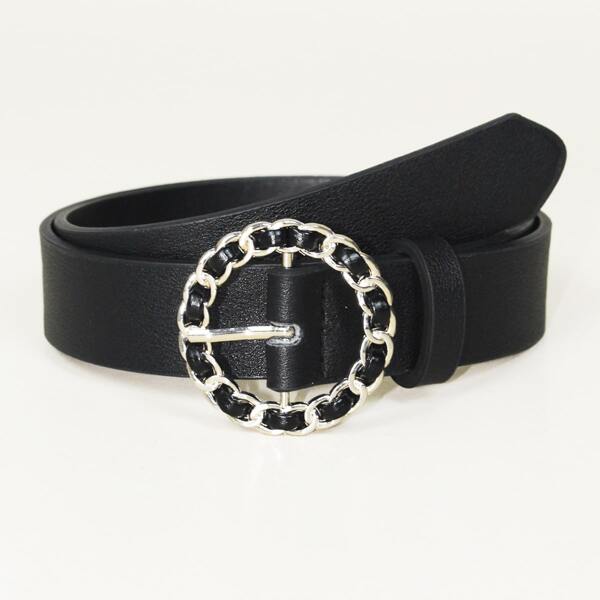 

Kids Chain Buckle Belt, Black