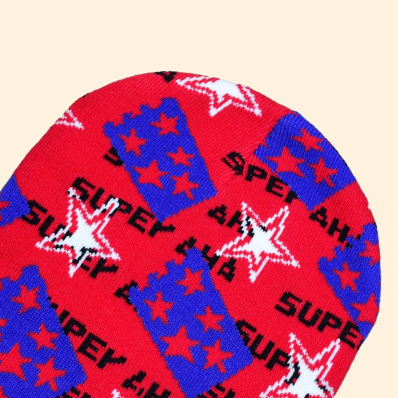 

Guys Star & Letter Knit Beanie, Multicolor