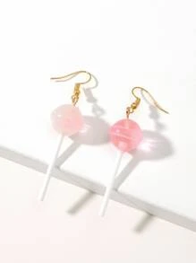 One Pair Of Cute And Personalized Earrings Suitable For Daily Wear. - Pink - View 3