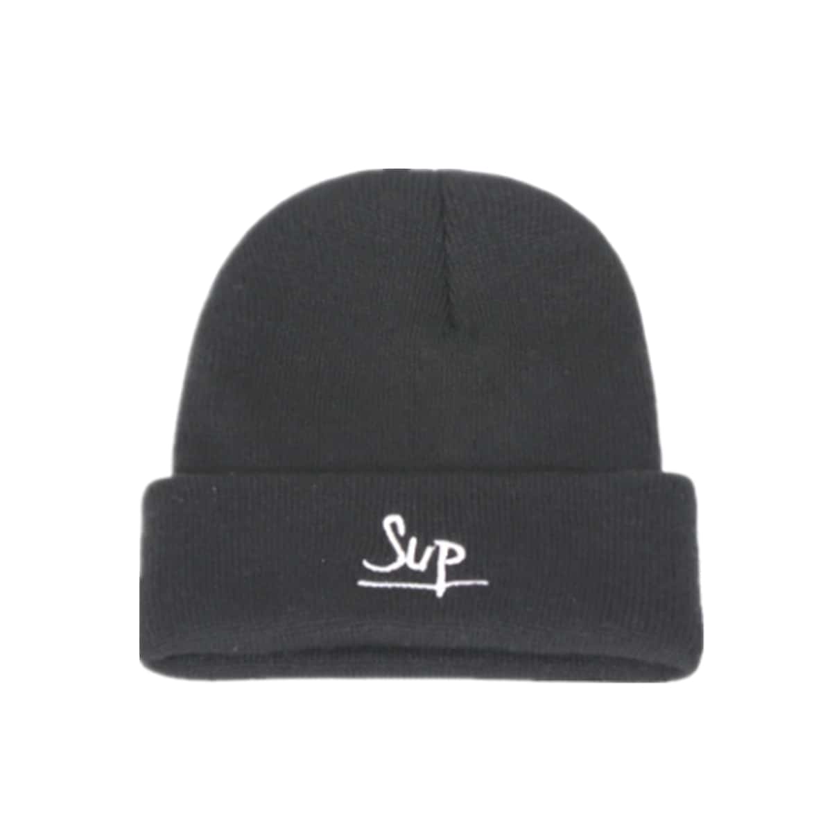 

Guys Letter Knit Beanie, Black