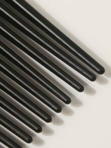 Cepillo de pelo sólido/peine de pelo, peine de dientes anchos grandes, cepillo de pelo antiencrespamiento para todo tipo de cabello - Negro - Ver 3