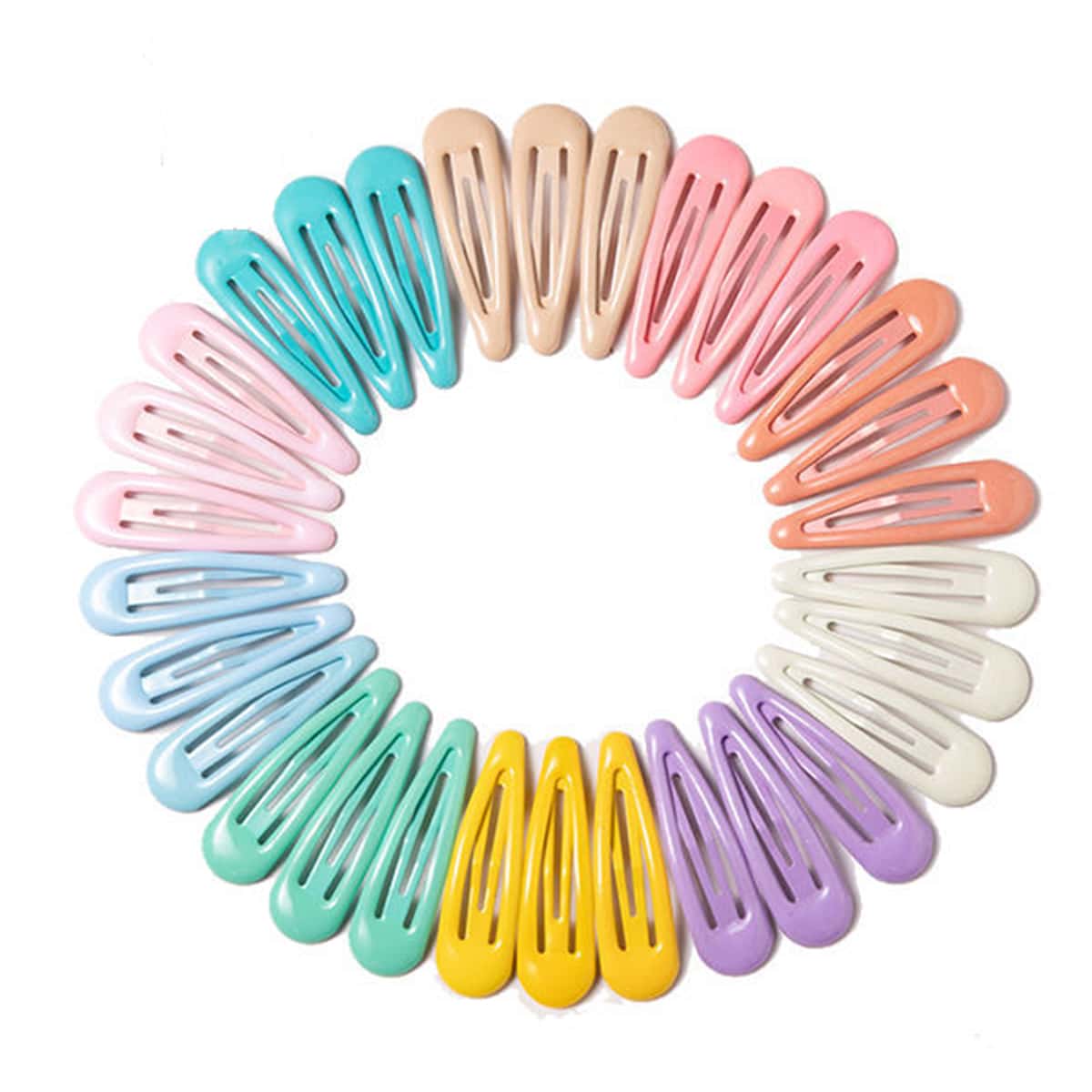 

15pcs Random Solid Hair Clip, Multicolor