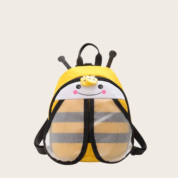 

Kids Cartoon Bee Design Backpack, Yellow