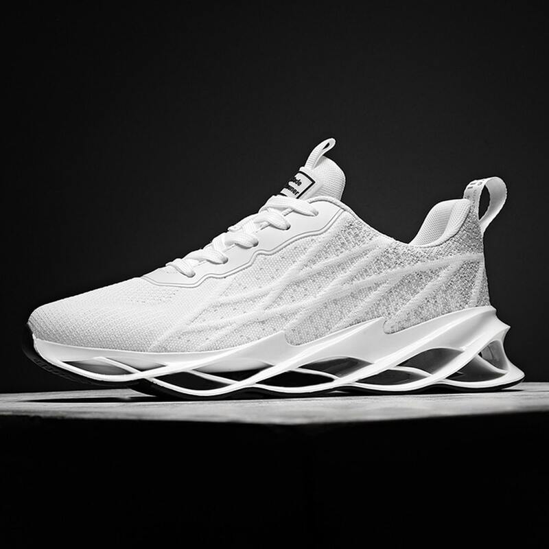 

Guys Lace-up Front Knit Sneakers, White