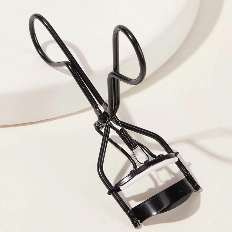 

1pc Solid Eyelash Curler, Black