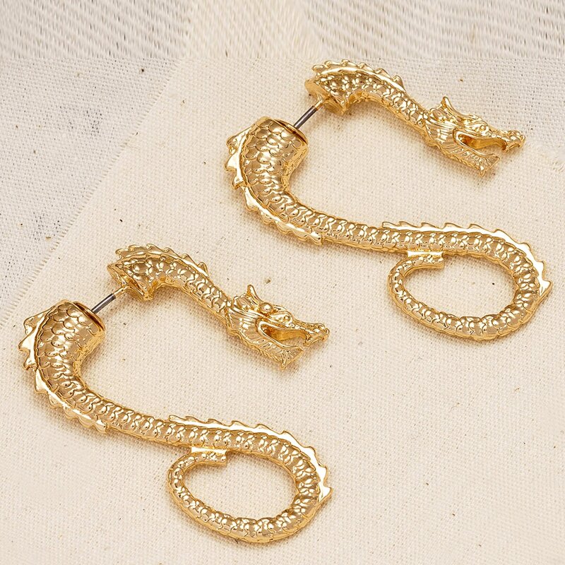 

Chinese Dragon Ear Jacket, Gold