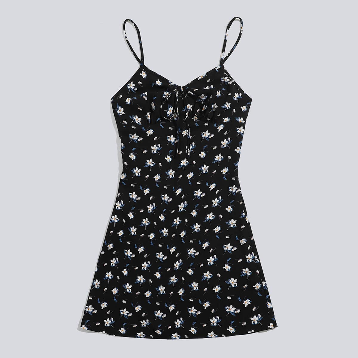 

Floral Cami Dress, Black