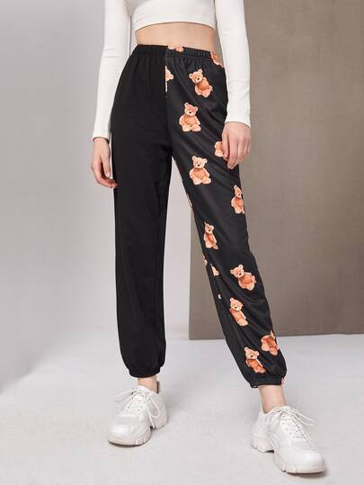 Cartoon Bear Joggers