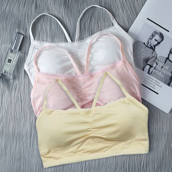 

Girls 3pack Cami Trim Bra, Multicolor