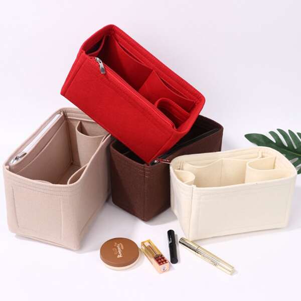 

1pc Random Color Felt Storage Bag, Multicolor