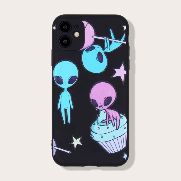 

Cartoon Alien iPhone Case, Multicolor