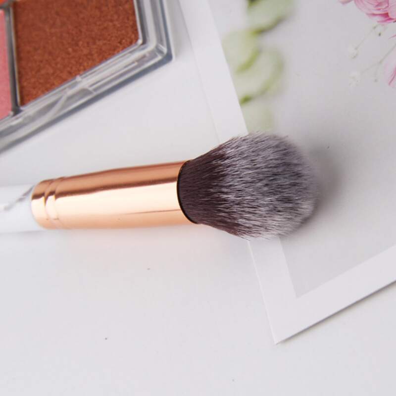 

1pc Random Marble Pattern Makeup Brush, White
