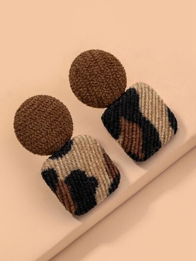 Andkiss اقراط بتصميم دائري ومربع