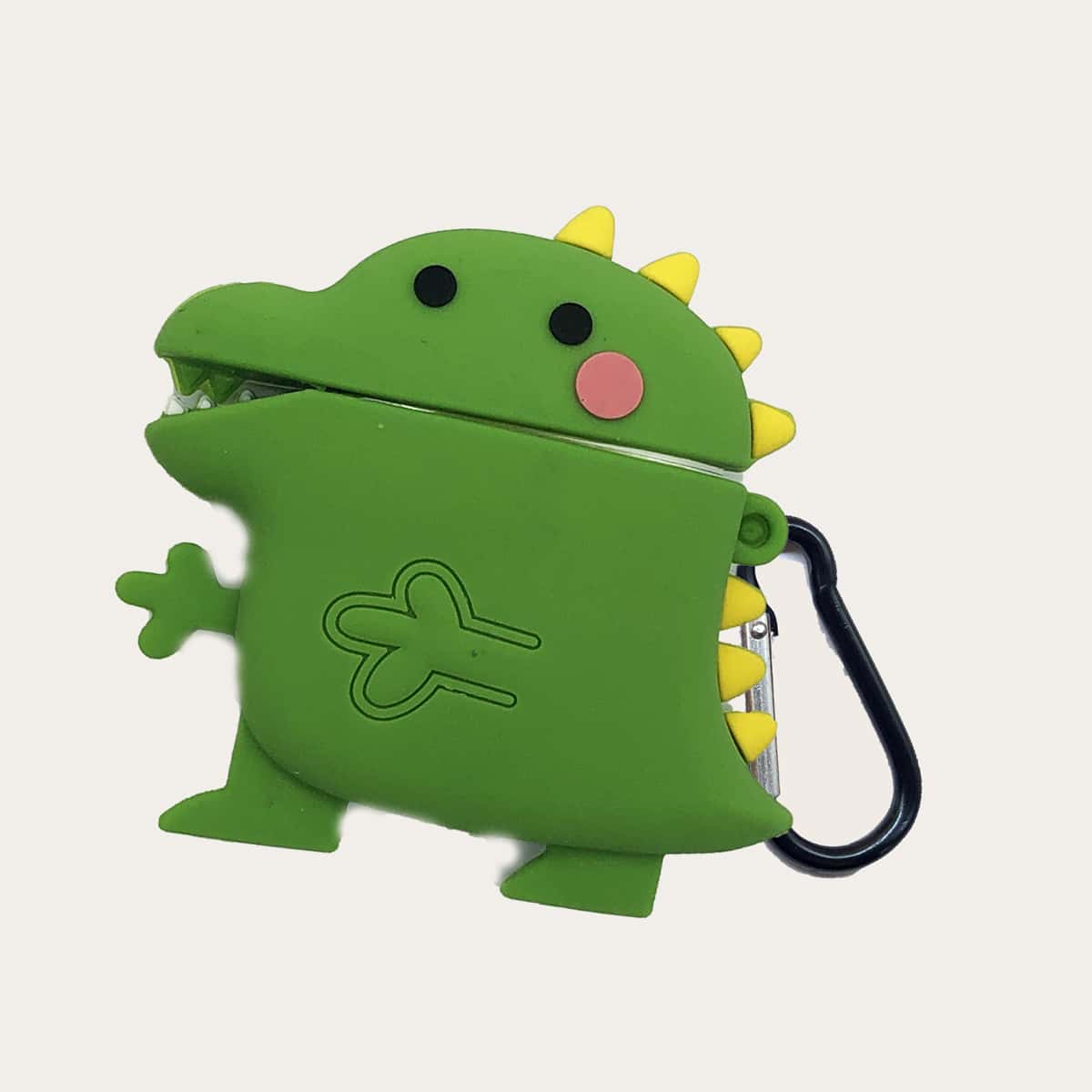 

Cartoon Dinosaur Design AirPods Case, Green