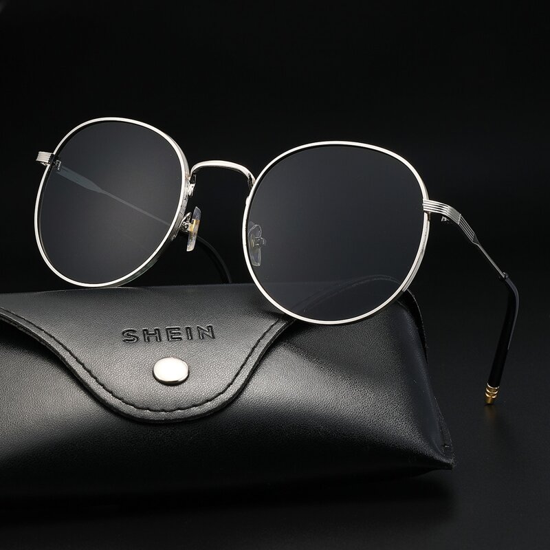 

Guys Metal Frame Glasses, Grey