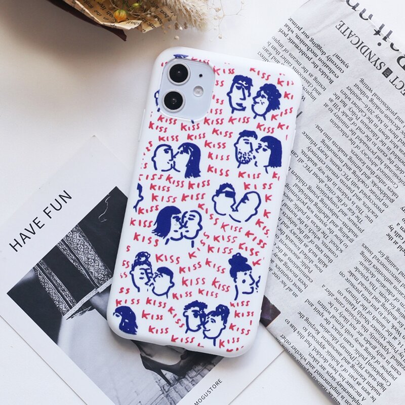 

Kiss Pattern iPhone Case, Multicolor