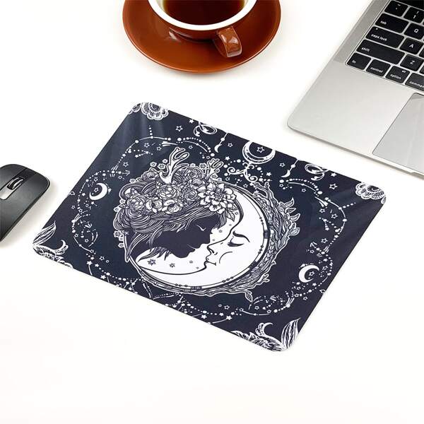 

Moon Print Mouse Pad, Multicolor