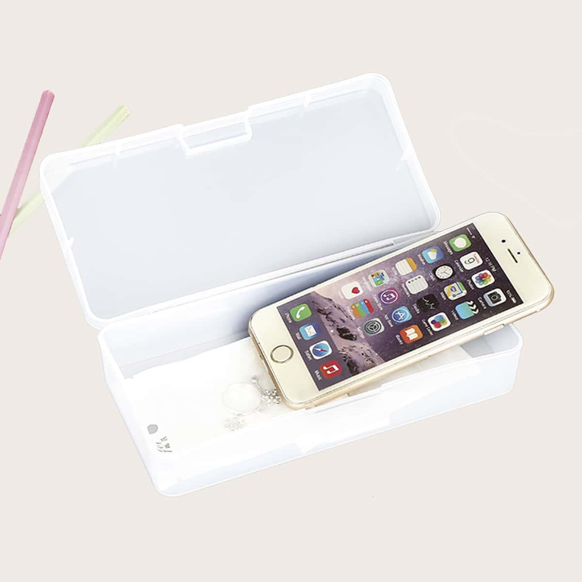 

1pc Clear Storage Box