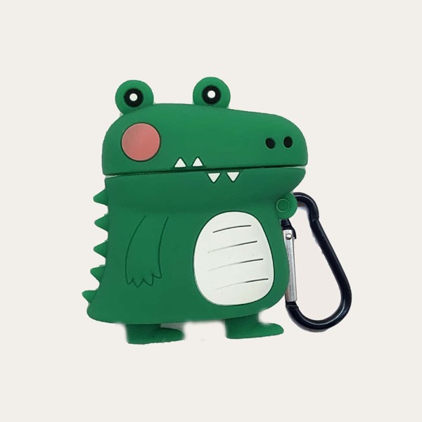 

Cartoon Dinosaur Design AirPods Case, Green