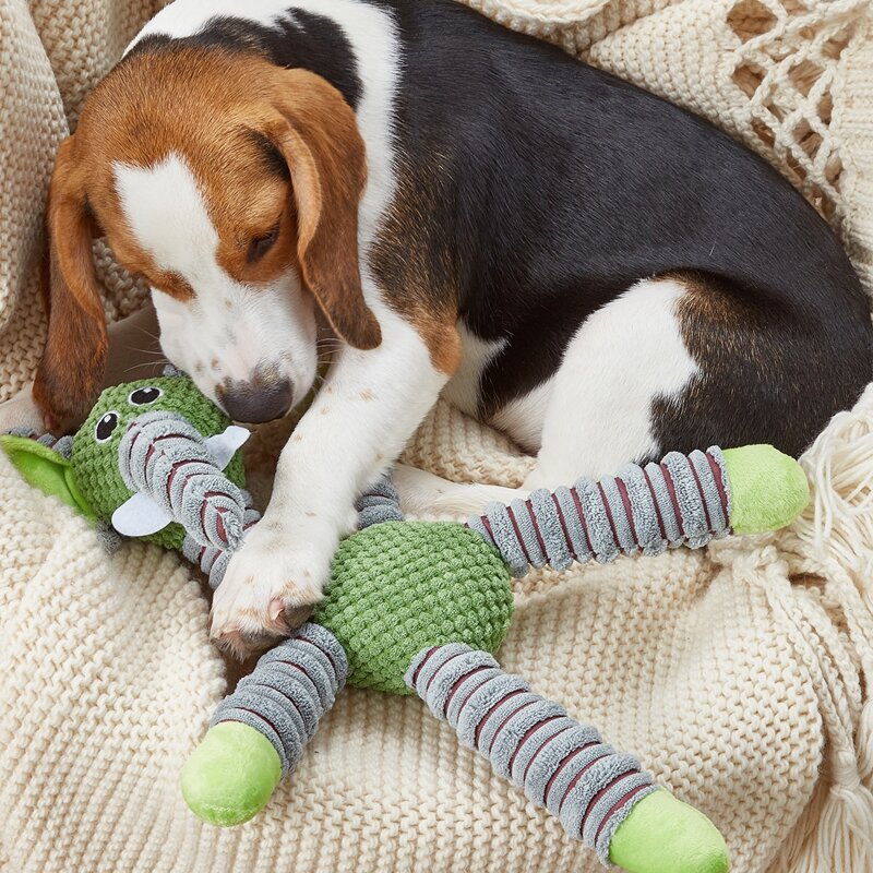 

Elephant Shaped Dog Sound Toy, Green