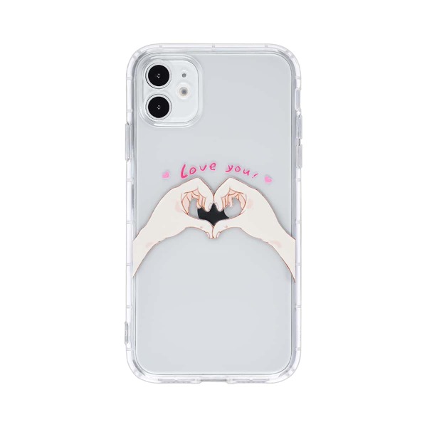 

Gesture Print Clear iPhone Case