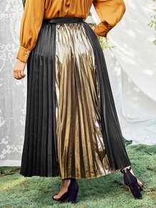 SHEIN Váy Plus Size Dây kéo Khối Màu Hấp dẫn - Nhiều màu - Xem 2