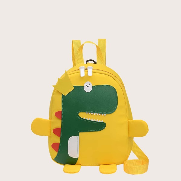 

Kids Dinosaur Graphic Backpack, Yellow
