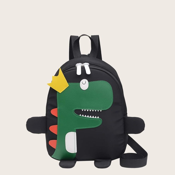 

Kids Dinosaur Graphic Backpack, Black